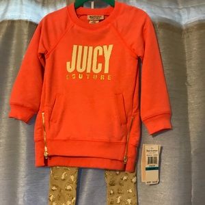 NWT Sweater & Pants Outfit 24M Girl Juicy Couture